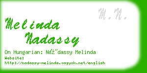 melinda nadassy business card